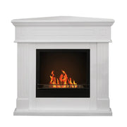 Bioetanol chimenea de bioetana desde la esquina del suelo del Ford White 110x45xh.100 cm