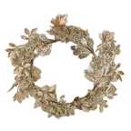 Corona plastico champagne cm ø48