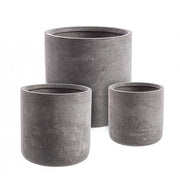Set3 P.Vaso Cemento Cyl Gris