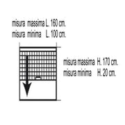 Mosquitera enrollable vertical IRS-CE 160x170 cm Blanco