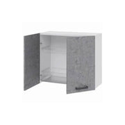 Escurridor de cocina gris cemento mueble alto con 2 puertas Cm 80x32xH 72