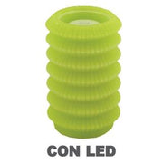 Candela farol led verde fontana cmø13,5h20