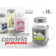 Velas perfumadas en un vaso surtido 9 x 15 h