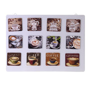 Juego de imanes de metal 12 piezas culo café c-expositor cm6x6