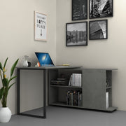 Escritorio Oslo con librería de cemento 120x60xh 74 cm