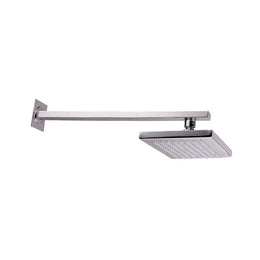 Rociador de ducha de pared con acabado cromado