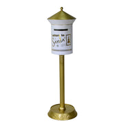 Buzón metal dorado cm32,5x16h100