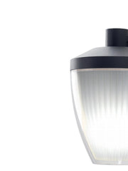 Aplique inferior E27 línea ficus grafito