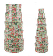 Set de 2 cajas de regalo de Patchwork, tamaño 12x, para decoración