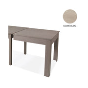 Mesa extensible en madera de melamina color olmo 160-320x90 cm