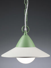 Lámpara colgante de aluminio y metal, difusor opalino, 20W, 2050 lúmenes, clase F, blanco 3000°K - 4000°K - 6500°K