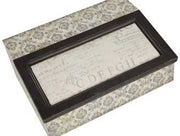 Caja rectangular blanco-negro jt-2931 cm. 24x18x9,5