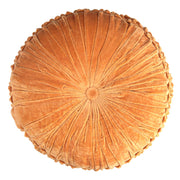 Cojín de terciopelo naranja cm ø40h12