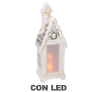 Casa cerámica crema cm11,5x10h31