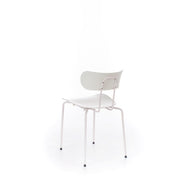 Silla de polipropileno con asiento blanco