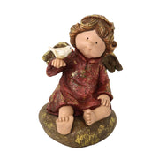 Ángel resina oro cm15,5x15h22