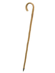 Bastón rústico natural con punta de hierro h93