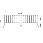 Valla de madera impregnada Rollborder