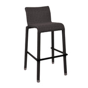 Taburete de bar Adila en nogal polyrattan cm49x59h81 - 103