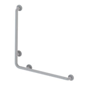 Barandilla de seguridad angular 78 x 78 cm para personas con discapacidad color blanco