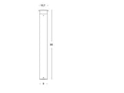 Lámpara exterior de aluminio fundido con difusor opalino - 9W, 920 lúmenes, 4000°K café