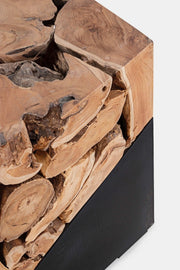 Mesa de centro Grenada cuadrada de diseño en madera