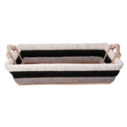 Cesta rectangular de mimbre multicolor cm53x38h12,5