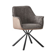 Silla Aseat gris con respaldo tortora 82x60.5x62 cm