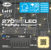 Luz de hielo 270 MiniLED MultiFLASH 504xH96cm
 luces de Navidad