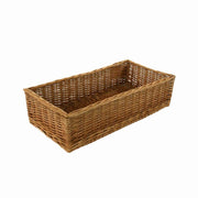 Cesta de mimbre rectangular recta cm60x30h15