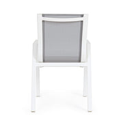 Silla Pelagio blanca con reposabrazos
