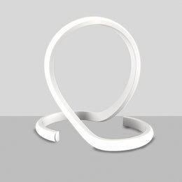 Lámpara de sobremesa en metal y aluminio LED blanco integrado 30x h30 cm