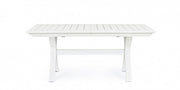 Kenyon mesa de jardín extensible blanca 180-240 x 100 cms