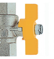 Válvula de bola de gas con palanca de aluminio.