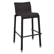 Taburete de bar Adila en nogal polyrattan cm49x59h81 - 103