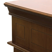 Bioetanol chimenea de bioetana desde el suelo Cambridge en madera marrón 110x37x H102 cm