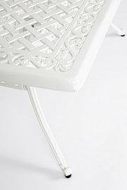 Mesa de exterior Ivrea rectangular blanca 90 x 160 cms
