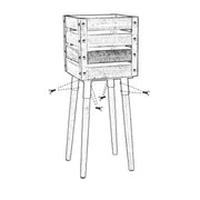 Jardinera de madera Belfort