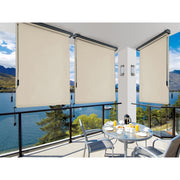 Estor enrollable manual en aluminio Charleston blanco 140x250 cms