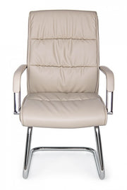 Sillón de oficina de ecopiel Sydney Tortora con reposabrazos