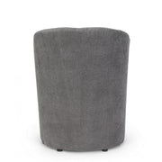 Sillón en madera y tela Antracita BELICE 64,5x63x h76 cm