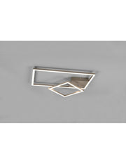 Plafoniera Squadrata Inclinabile Padella Nichel Led Dimmer 4000k Trio Lighting