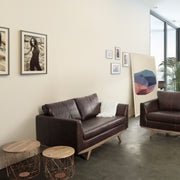 Juego de 2 Mesas de Centro con Recipiente y Tejido Cobre