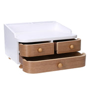 Joyero de madera marrón cm20x19h13