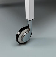 Carrito para bebidas en metal blanco 40x75x80h cm