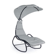 Mecedora chaise longue de exterior antracita Baffin