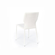 Silla en polipiel blanca