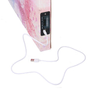 Cuadro moderno baúl con estampado bluetooth cm 150 x 50 x 4