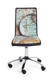 Silla de oficina Young Gulliver acero ecopiel