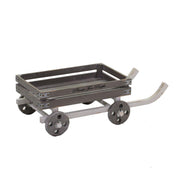 Cesta carrito madera natural rectangular cm48-70x38,5h22